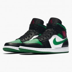 Nike Air Jordan 1 Mid "Pine Green" Black/Gym Red-White-Pine Green 554724 067 Shoes In Ireland