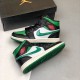 Choose To Buy Nike Air Jordan 1 Mid Pine Green Black/Gym Red-White-Pine Green 554724 067 Shoes In Ireland