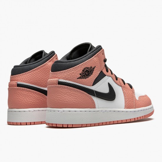 Order To Buy Nike Air Jordan 1 Mid Pink Quartz Pink Quartz/DK Smoke Grey 555112 603 Shoes In Ireland