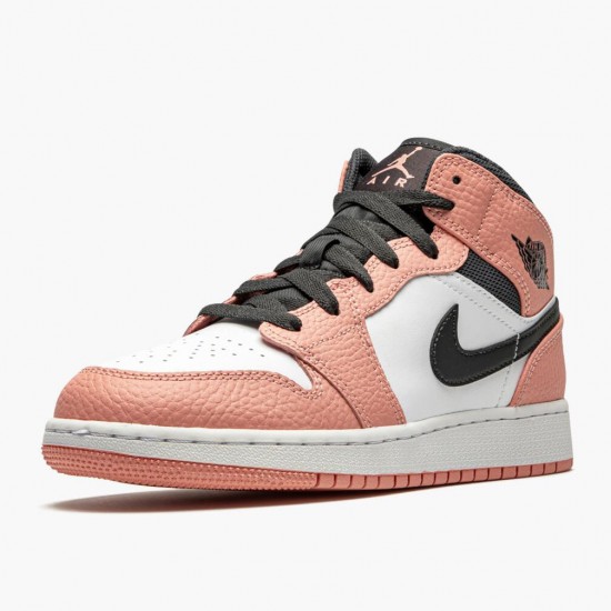 Order To Buy Nike Air Jordan 1 Mid Pink Quartz Pink Quartz/DK Smoke Grey 555112 603 Shoes In Ireland