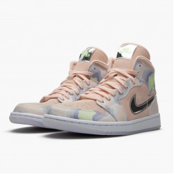 Nike Air Jordan 1 Mid SE "P(Her)spectate" Washed Coral/Chrome CW6008 600 Men/Women Shoes In Ireland