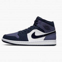 Nike Air Jordan 1 Mid "Sanded Purple" Obsidian/Sanded Purple/White 554724 445 Men/Women Shoes In Ireland