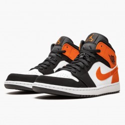 Nike Air Jordan 1 Mid "Shattered Backboard" Black/White-Starfish 554724 058 Shoes In Ireland