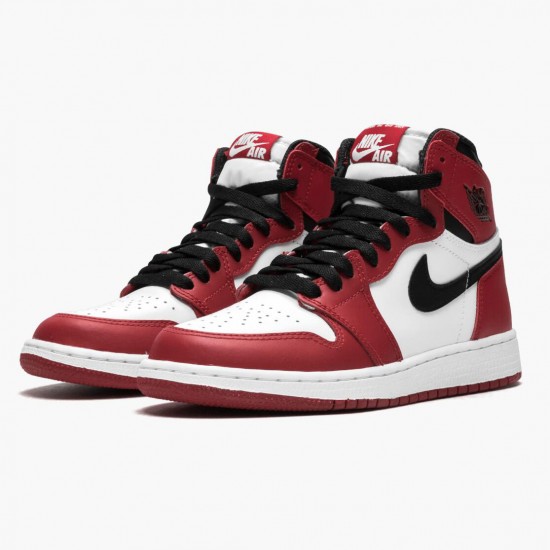 Click To Order Nike Air Jordan 1 Retro Chicago White/Black-Varsity Red 575441 101 Men/Women Shoes In Ireland