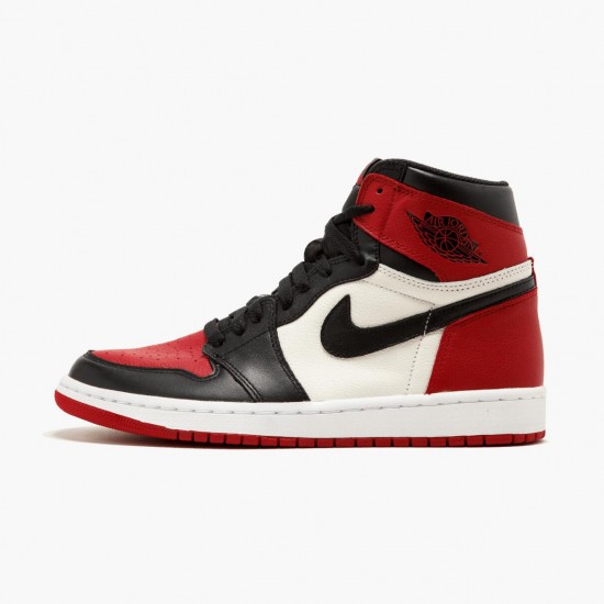 Click To Order Nike Air Jordan 1 Retro High Bred Toe Red/Black/White 555088 610 Men/Women Shoes In Ireland