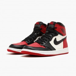 Nike Air Jordan 1 Retro High "Bred Toe" Red/Black/White 555088 610 Men/Women Shoes In Ireland