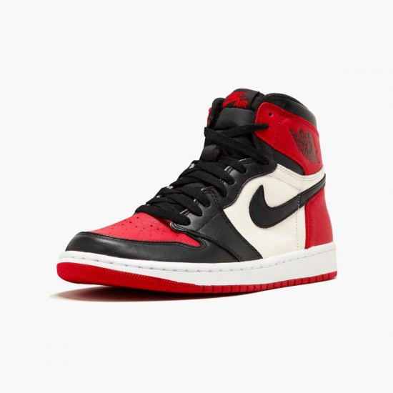 Click To Order Nike Air Jordan 1 Retro High Bred Toe Red/Black/White 555088 610 Men/Women Shoes In Ireland