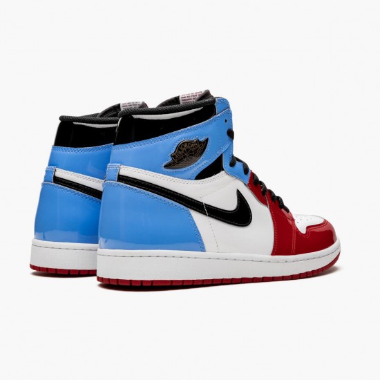 Select and Buy Nike Air Jordan 1 Retro High Fearless White/University-Blue-Varsity CK5666 100 Men/Women Shoes In Ireland