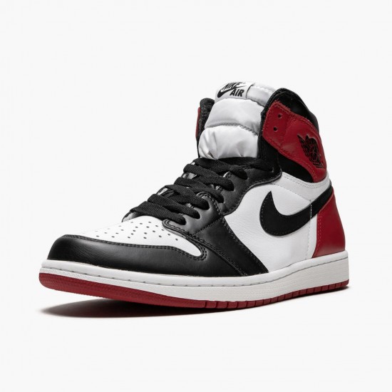 Choose To Buy Nike Air Jordan 1 Retro High OG Black Toe White/Black-Varsity Red 555088 125 Men Shoes In Ireland