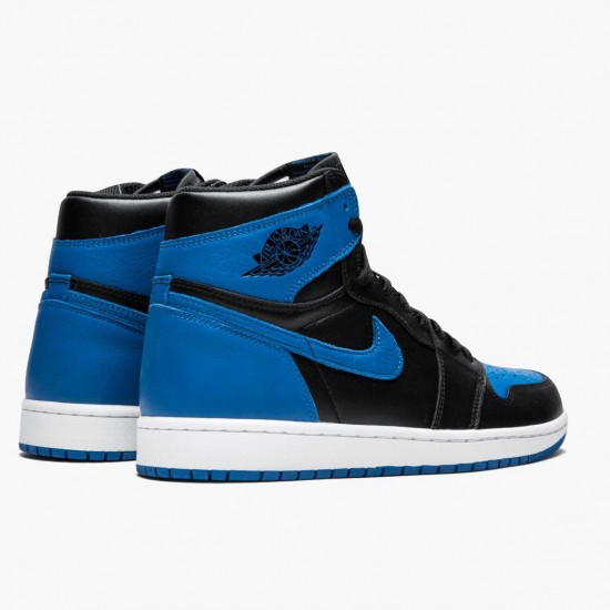 Select and Buy Nike Air Jordan 1 Retro High OG Royal Black/Royal-White 555088 007 Shoes In Ireland