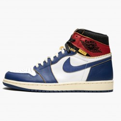 Nike Air Jordan 1 Retro High Union Los Angeles "Storm Blue" White/Stormblue-Varsity Red BV1300 146 Men Shoes In Ireland