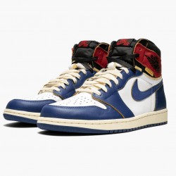 Nike Air Jordan 1 Retro High Union Los Angeles "Storm Blue" White/Stormblue-Varsity Red BV1300 146 Men Shoes In Ireland