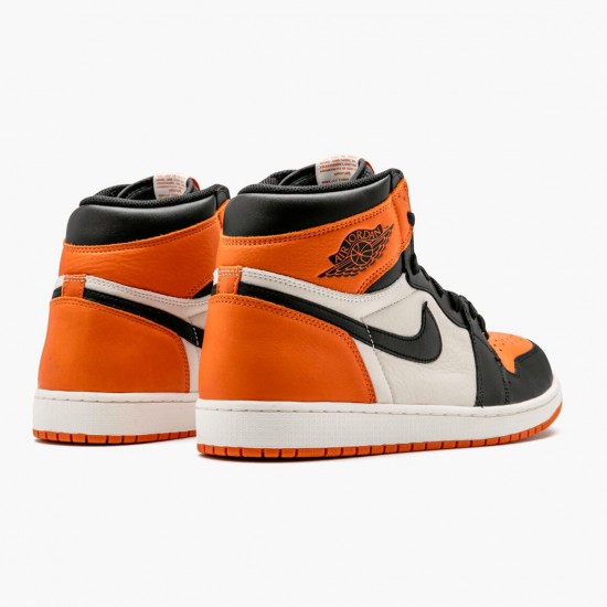 Select and Buy Nike Air Jordan 1 Retro Shattered Backboard Black/Starfish-Sail 555088 005 Men Shoes In Ireland