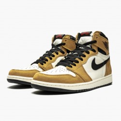 Nike Air Jordan 1 "Rookie of the Year" Golden Harvest/Black-Sail 555088 700 Men/Women Shoes In Ireland