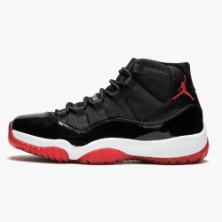 Nike Air Jordan 11 Retro "Bred" Men 378037 010 Black/Varsity Red-White Shoes In Ireland