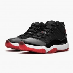 Nike Air Jordan 11 Retro "Bred" Men 378037 010 Black/Varsity Red-White Shoes In Ireland