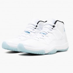 Nike Air Jordan 11 Retro "Legend Blue" 2014 Men 378037 117 White/Legend Blue Shoes In Ireland