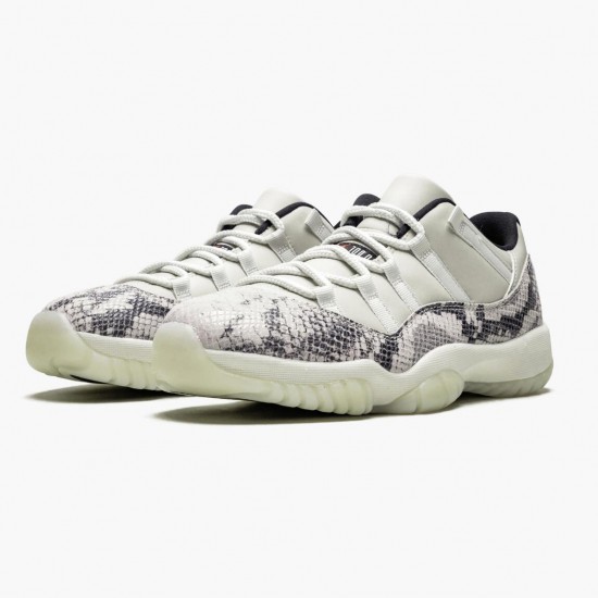 Order To Buy Nike Air Jordan 11 Retro Low Snake Light Bone Men/Women CD6846 002 Light Bone/Smoke Grey/White-Bl Shoes In Ireland