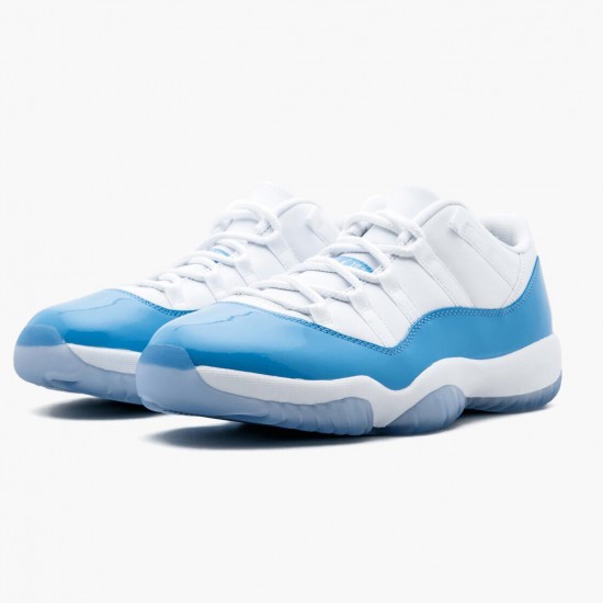 Click To Buy Nike Air Jordan 11 Retro Low University Blue Men/Women 528895 106 White/University Blue Shoes In Ireland