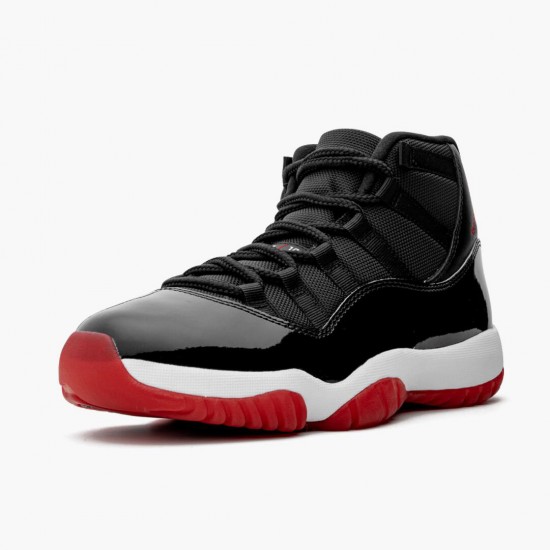 Click To Buy Nike Air Jordan 11 Retro Bred 2019 Black/White/Varsity-Red 378037 061 Shoes In Ireland