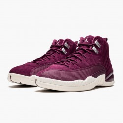 Nike Air Jordan 12 Retro "Bordeaux" Men 130690 617 Bordeaux/Sail-Metallic Silver Shoes In Ireland