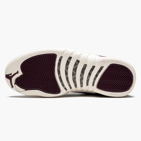 Choose To Buy Nike Air Jordan 12 Retro Bordeaux Men 130690 617 Bordeaux/Sail-Metallic Silver Shoes In Ireland