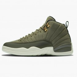 Nike Air Jordan 12 Retro "Chris Paul Class of 2003" Men 130690 301 Olive Canvas/Sail/Black-Metall Shoes In Ireland