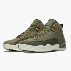 Nike Air Jordan 12 Retro "Chris Paul Class of 2003" Men 130690 301 Olive Canvas/Sail/Black-Metall Shoes In Ireland