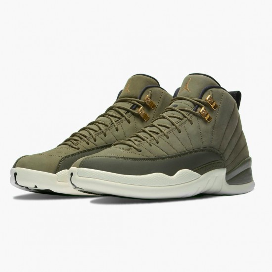 Order To Buy Nike Air Jordan 12 Retro Chris Paul Class of 2003 Men 130690 301 Olive Canvas/Sail/Black-Metall Shoes In Ireland