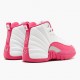 Click To Buy Nike Air Jordan 12 Retro Dynamic Pink WMNS 510815 109 White/Vivid Pink-Mtllc Silver Shoes In Ireland