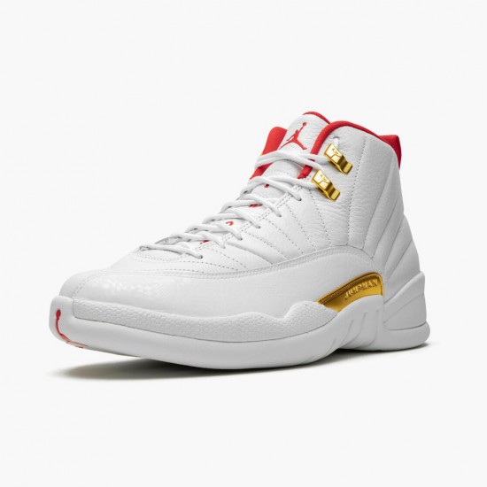 Order To Buy Nike Air Jordan 12 Retro FIBA Men/Women 130690 107 White/University Red/Metallic Shoes In Ireland