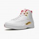 Order To Buy Nike Air Jordan 12 Retro FIBA Men/Women 130690 107 White/University Red/Metallic Shoes In Ireland