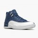 Order To Buy Nike Air Jordan 12 Retro Indigo Men 130690 404 Stone Blue/Legend Blue-Obsidia Shoes In Ireland