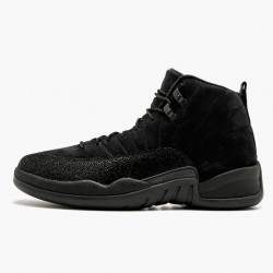 Nike Air Jordan 12 Retro "OVO Black" Men 873864 032 Black/Black-Metallic Gold Shoes In Ireland