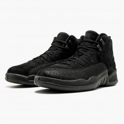 Nike Air Jordan 12 Retro "OVO Black" Men 873864 032 Black/Black-Metallic Gold Shoes In Ireland