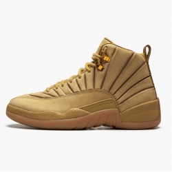 Nike Air Jordan 12 Retro "PSNY Wheat" Men AA1233 700 Wheat/Wheat-Gum Light Brown Shoes In Ireland