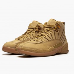 Nike Air Jordan 12 Retro "PSNY Wheat" Men AA1233 700 Wheat/Wheat-Gum Light Brown Shoes In Ireland