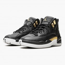 Nike Air Jordan 12 Retro "Reptile" Men/Women AO6068 007 Black/Metallic-Gold White Shoes In Ireland