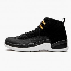 Nike Air Jordan 12 Retro "Reverse Taxi" Men 130690 017 Black/Gold-White Shoes In Ireland