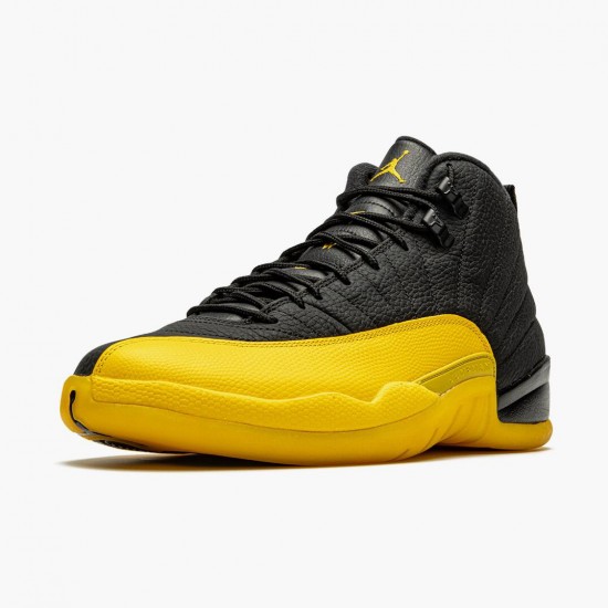 Choose To Buy Nike Air Jordan 12 Retro University Gold Men 130690 070 Black/Black-University Gold Shoes In Ireland