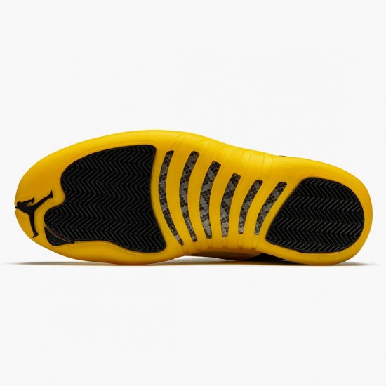 Choose To Buy Nike Air Jordan 12 Retro University Gold Men 130690 070 Black/Black-University Gold Shoes In Ireland