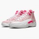 Click To Order Nike Air Jordan 12 Retro GS Arctic Pink 510815 101 White/Arctic Punch-Hyper Pink WMNS Shoes In Ireland