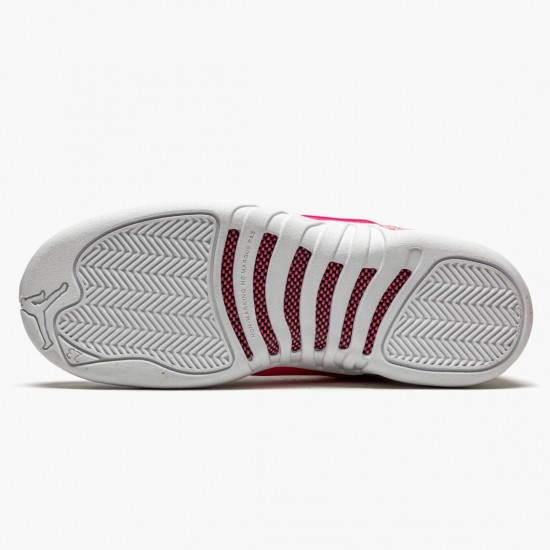 Click To Order Nike Air Jordan 12 Retro GS Arctic Pink 510815 101 White/Arctic Punch-Hyper Pink WMNS Shoes In Ireland