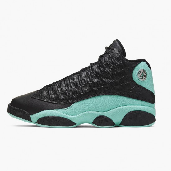 Select and Buy Nike Air Jordan 13 Retro Island Green Men Black/Island Green/Metallic Si 414571 030 Shoes In Ireland