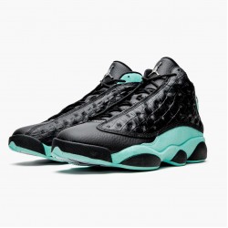 Nike Air Jordan 13 Retro "Island Green" Men Black/Island Green/Metallic Si 414571 030 Shoes In Ireland