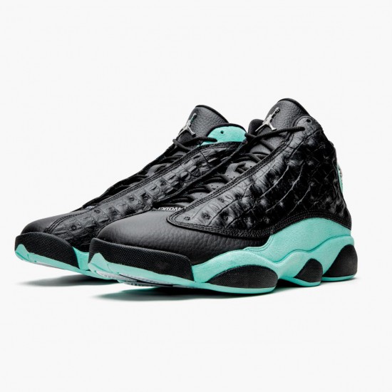 Select and Buy Nike Air Jordan 13 Retro Island Green Men Black/Island Green/Metallic Si 414571 030 Shoes In Ireland