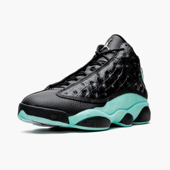 Select and Buy Nike Air Jordan 13 Retro Island Green Men Black/Island Green/Metallic Si 414571 030 Shoes In Ireland