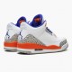 Click To Buy Nike Air Jordan 3 Retro Knicks Men/Women 136064 148 White/Old Royal University Ora Shoes In Ireland