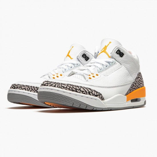 Click To Buy Nike Air Jordan 3 Retro Laser Orange Men/Women CK9246 108 White/Laser Orange-Cement Grey Shoes In Ireland