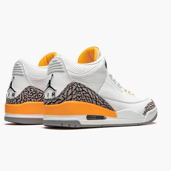 Click To Buy Nike Air Jordan 3 Retro Laser Orange Men/Women CK9246 108 White/Laser Orange-Cement Grey Shoes In Ireland